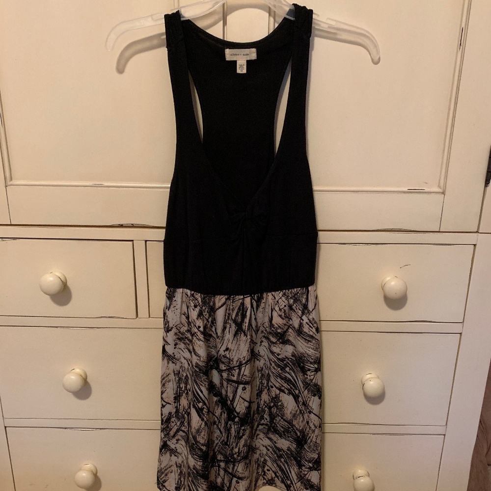 Urban Outfitters: Black and patterned sundress